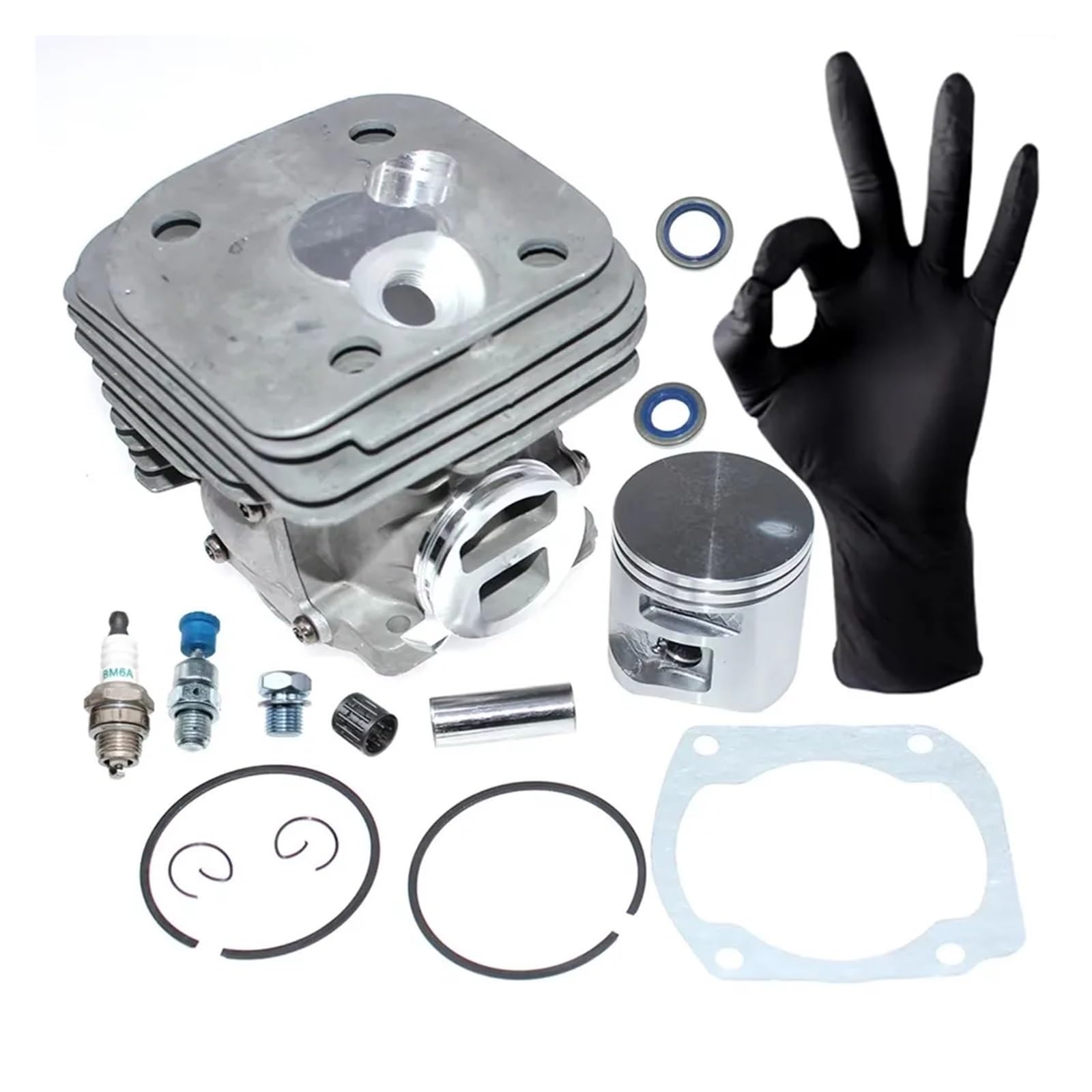 Dingmao Kits de pistón de cilindro de 50mm compatibles con motosierra Husqvarn 365 x-torq Jonsered 2166 575774102
