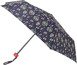 totes® Eco Supermini Folding Umbrella Collection | Compact, Lightweight & Wind-Resistant Travel Umbrella | Assorted Stylish Prints & Patterns for Everyday Use