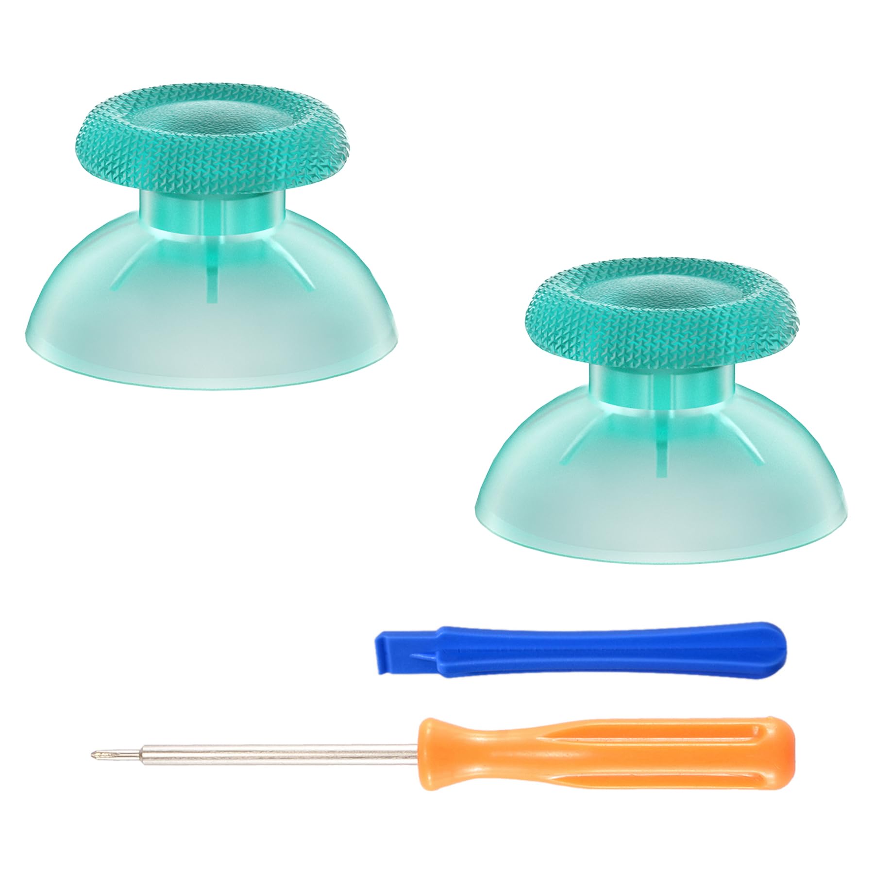 eXtremeRate Emerald Green Replacement Thumbsticks for PS5 Controller, Custom Analog Stick Joystick for PS4 Controller Universal
