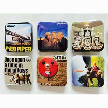 Amazon.co.jp: ピロウズ CDジャケット 缶バッジ 8個セット