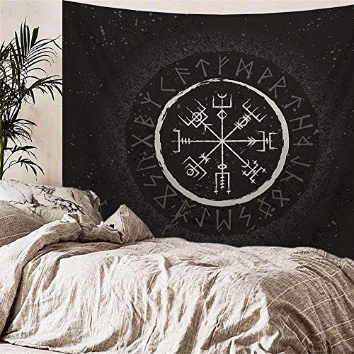 Puurbol Wikinger Wandteppich Antike Gotik Wandbehang Ästhetisch Wand Dekoration 80x60inches
