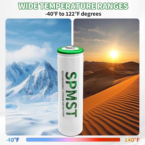 Miniatura 5 de Baterías AA, paquete de 4 baterías AA de litio de 2800 mWh, 1.5 V, alto rendimiento, doble A, batería de larga duración para linterna, juguetes,