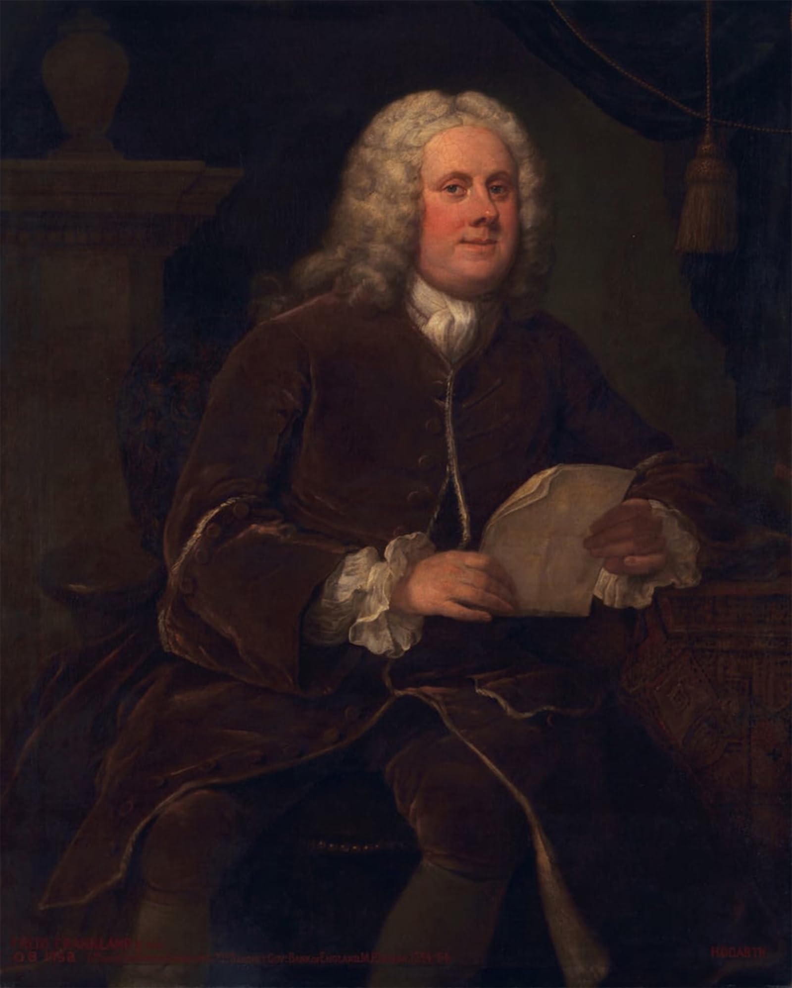 ARTXLXXBN Famous Art Print Poster Vintage Wall Art Frederick Frankland by William Hogarth Canvas Art Poster for Home Decor 60x90cm
