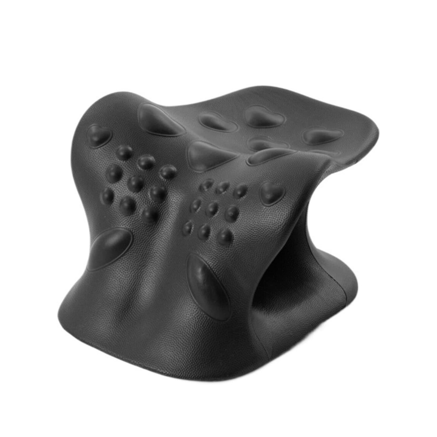 Ergonomic C-Shaped Neck Pillow Textured Neck Traction Pillow Comfortable Cervical Traction Device Portable for Adults, Desk Workers, Home, Bedtime, Multifunction B-image-14