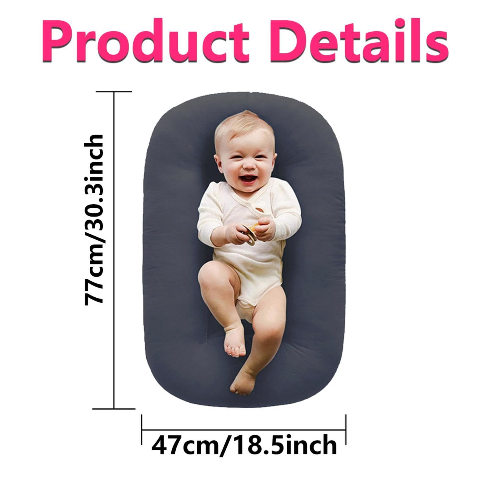 0-12 Meses Co-Sleeper para Bebé En Cama, Algodón Transpirable Cuna Nido Bebe Portátil Varios Estilos Reductor Bebe Cuna De Viaje,Green