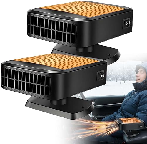 Calentador portátil para automóvil de 12 V, calentadores de automóvil de calentamiento rápido para vehículo, calentador de automóvil de 12 V que se