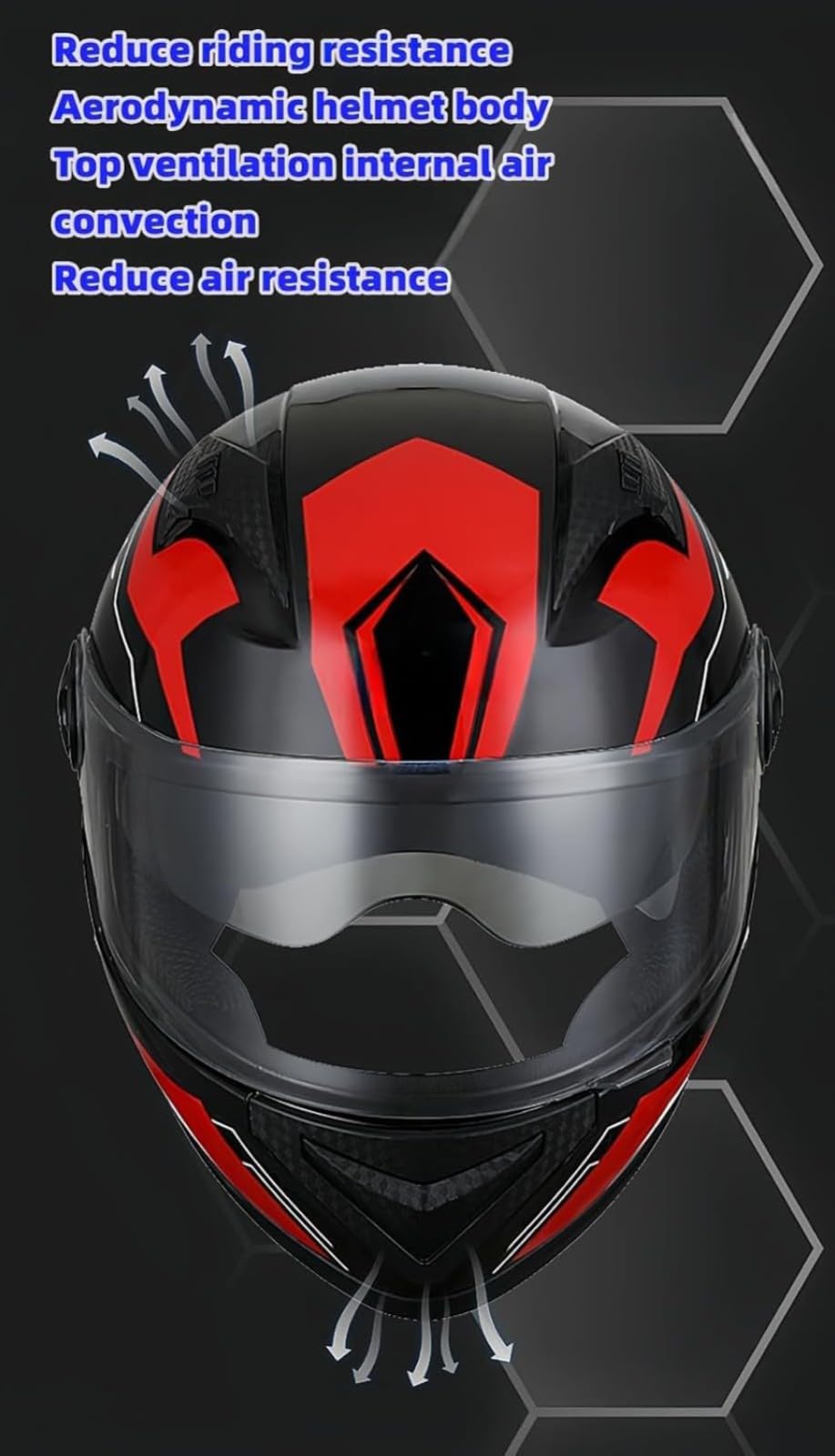 Casco De Motocicleta con Doble Visera, Aprobado por Dot/ECE, Casco Integral De Motocicleta con Doble Visera, Gorras De Calle con Doble Visera Integral F