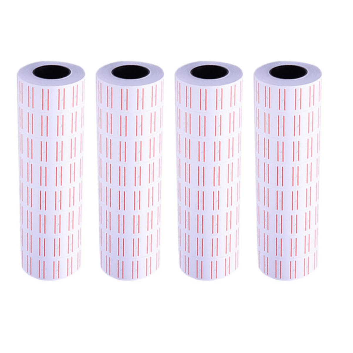 SOLUSTRE Étiquettes de Prix Autocollantes pour Marquage des Produits en Magasin Rouleaux de 40 en Papier Blanc pour Supermarché