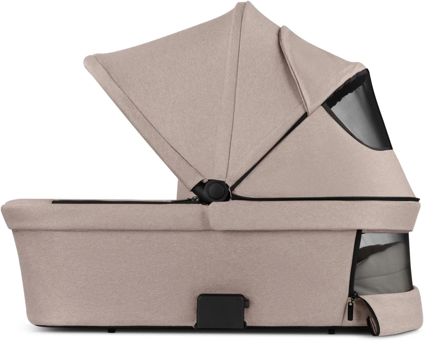 ABC Design Capazo para Samba, Salsa Run & Zoom – Capazo de bebé desde el nacimiento con colchón CozyCloud plegable, capota grande y ventana de ventilación, capazo – Camel