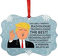 Vista 145 de Andaz Press Presidente Donald Trump Fancy Frame Recuerdo Adorno de Navidad, Regalo de broma de Técnico de Farmacia, 1 paquete, divertidas ideas