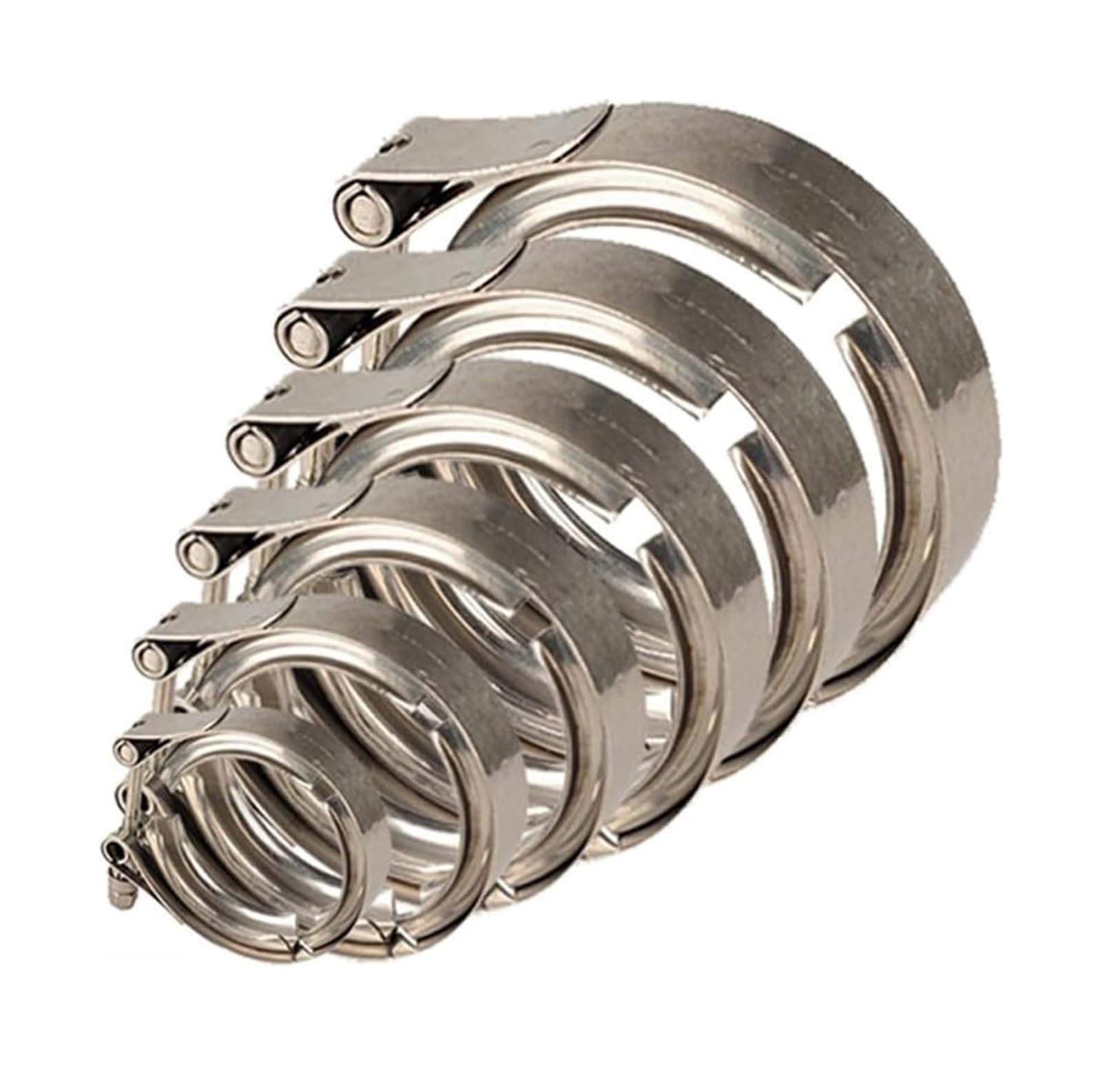Abrazaderas para mangueras, Abrazadera De Banda En V Escape SS304 1,5 A 6,0 Pulgadas(5.0inch)