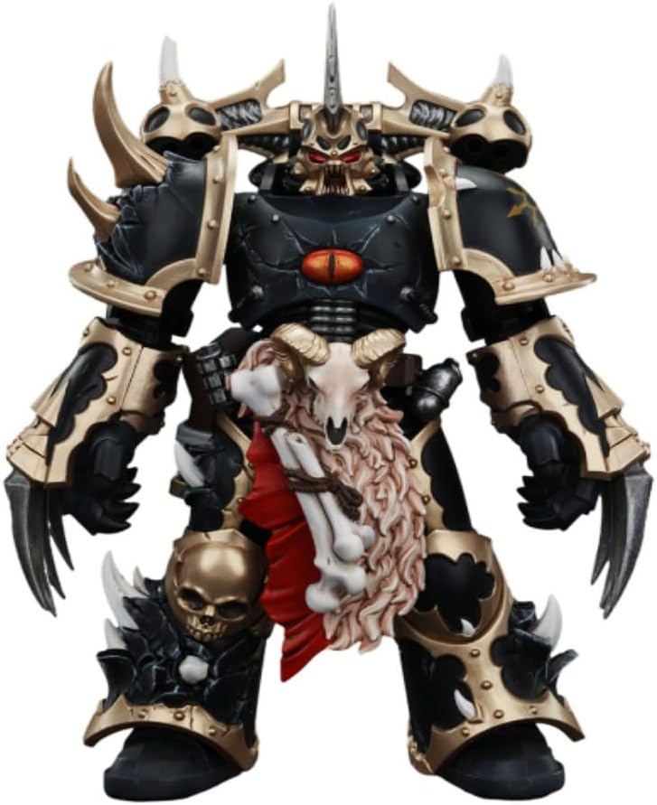 JOYTOY Warhammer 40k Chaos Space Marines Black Legion Chosen with Lightning Claws 1:18 Scale 4.96in Action Figure Mecha Joy Toy Collection Model