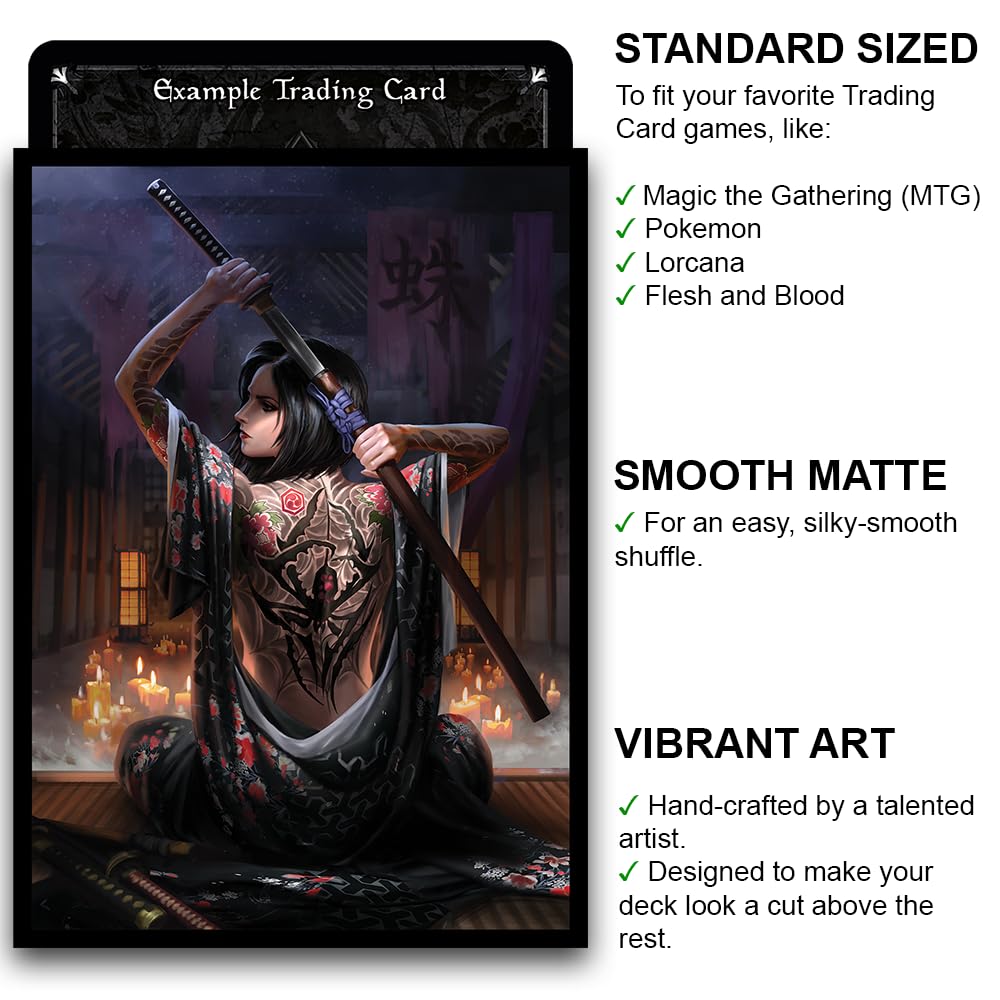 Spider – 100 capas para cartas TCG foscas (FN58S) – Fantasy North