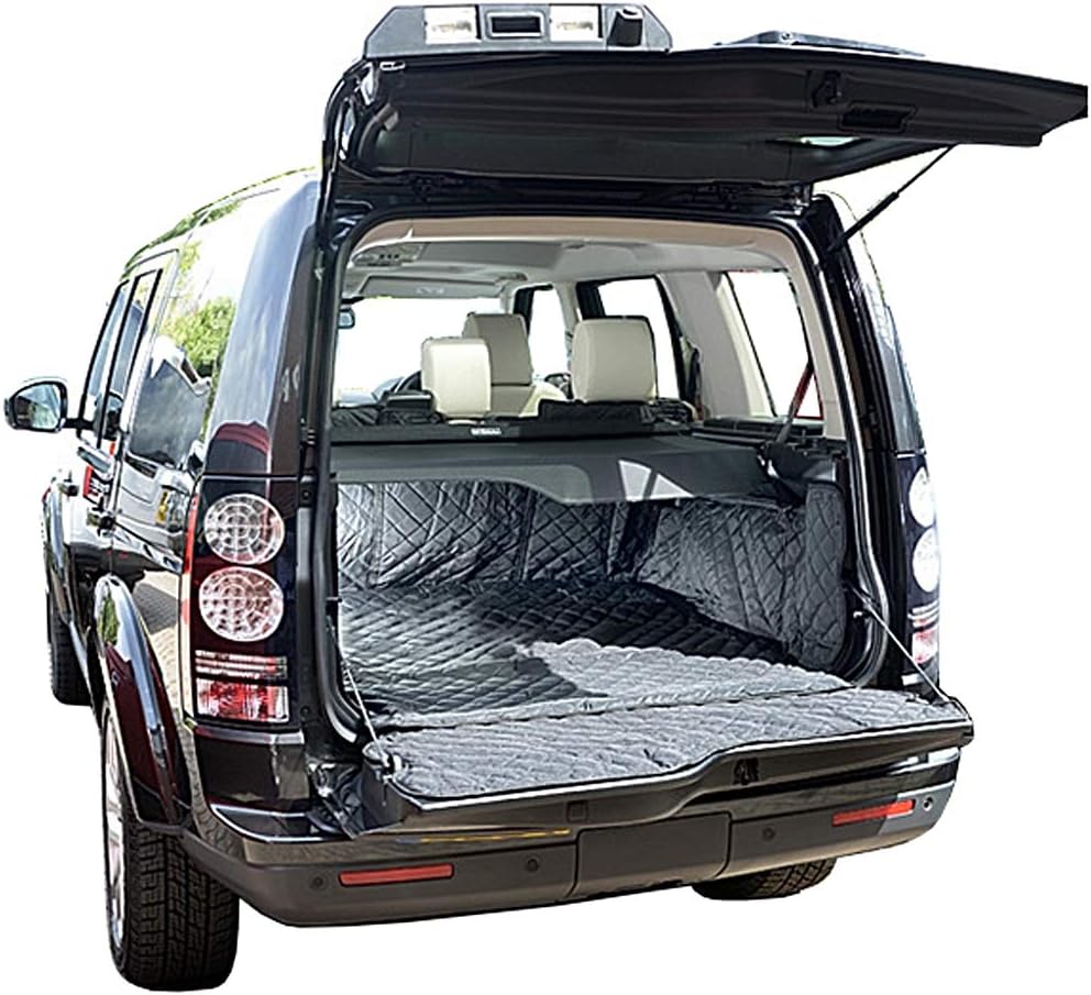 UK Custom Covers Fits Discovery 4 (2009-2016) Tailored Waterproof Quilted Boot Liner Mat Black - QBL214B