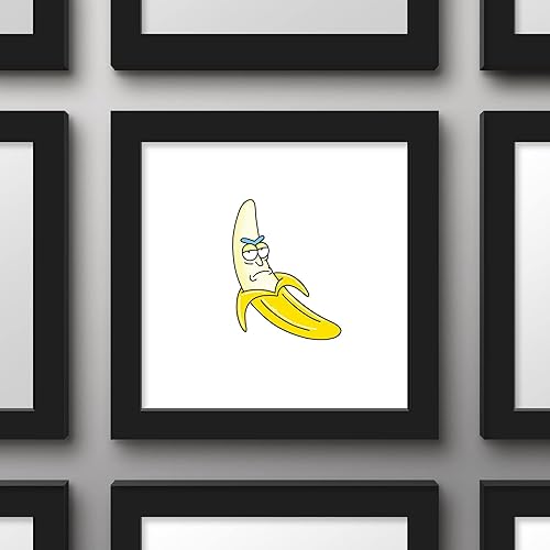 Miniatura 3 de Trends International Gallery Pops Cartoon Network Rick and Morty - Póster de pared de Banana Rick, 12 x 12 pulgadas, versión enmarcada en negro