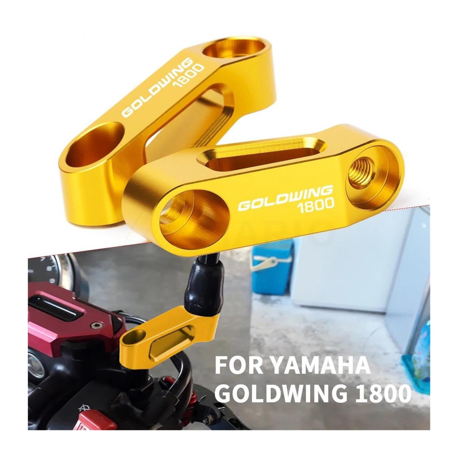 Dla GB350 GLADIUS GOLDWING 1800 Adapter PodwyżSzająCy Do Lusterka Wstecznego(Titanium 3)