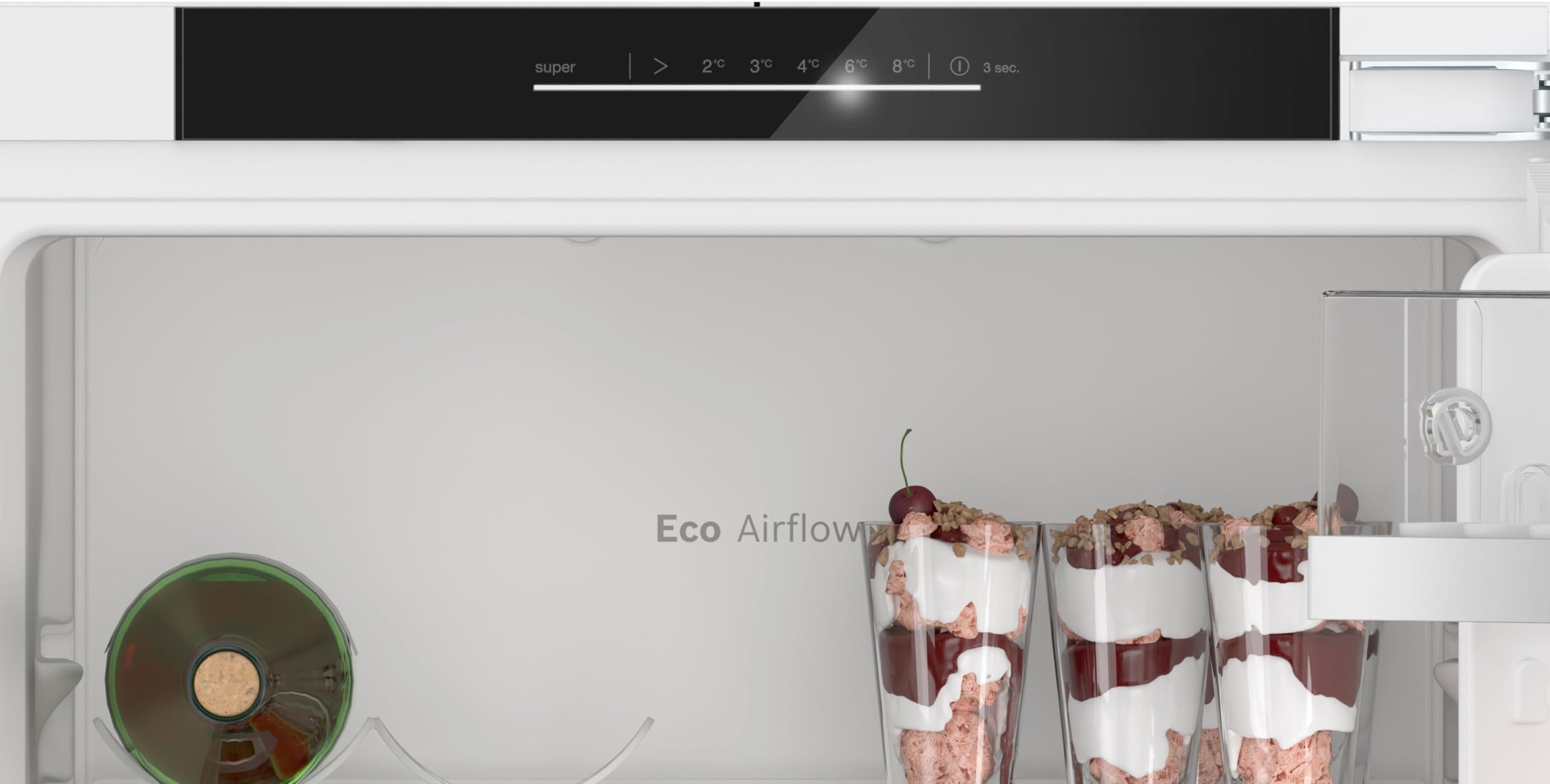 Bosch Serie 6 Einbau-Kühlschrank 87.4 x 55.8 cm 136 L SoftClose KIR21ADD1 | Made in Germany, extrem leise 28 dB, VitaFresh XXL Schublade für Obst und Gemüse, EcoAirflow, LED-Beleuchtung