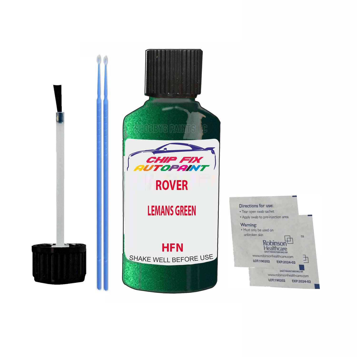 Scoobys Paints Back In The Mix Lemans Green Touch Up Paint For Rover Mgtf Hfn 2002-2004 30Ml Bottle Brush Scratch Stone Chip Repair Pen
