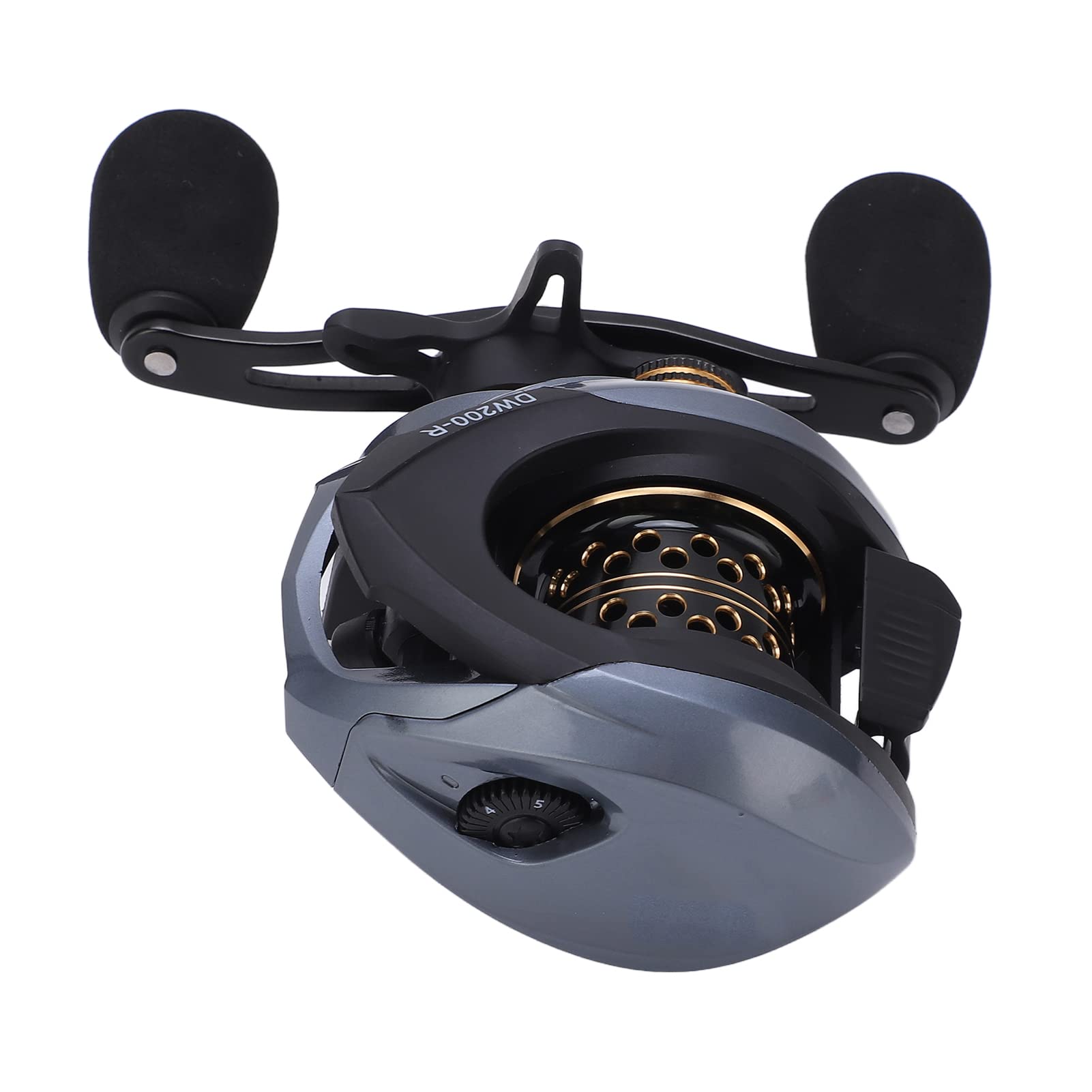 Tbest Mulinello da Lancio Left Hand 7.2:1 Rapporto, Bobina, per Pesca | 18+1 Bearings, Dual Brake Systems, Lure Fishing, Freshwater Saltwater Use