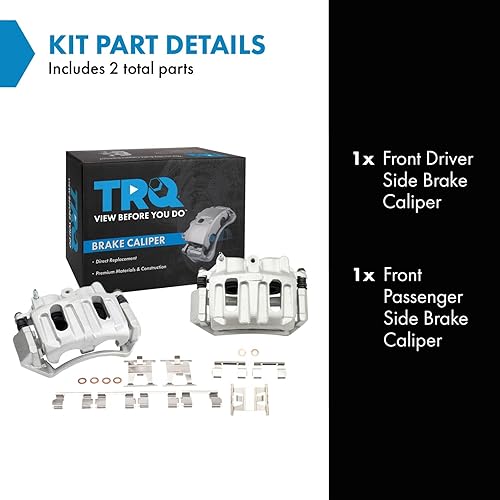Vista 1688 de TRQ - Juego de pinzas de freno delantero