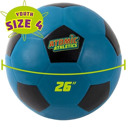 Miniatura 6 de K-Roo Sports Atomic Athletics - Pelotas de goma neón para patio de recreo, paquete de 6 unidades, incluye bomba y bolsa de almacenamiento