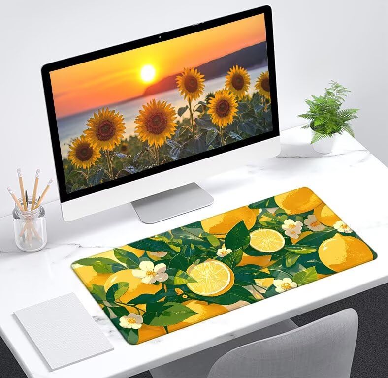 Tapis de souris XXL bords cousus avec base caoutchouc durable - 2