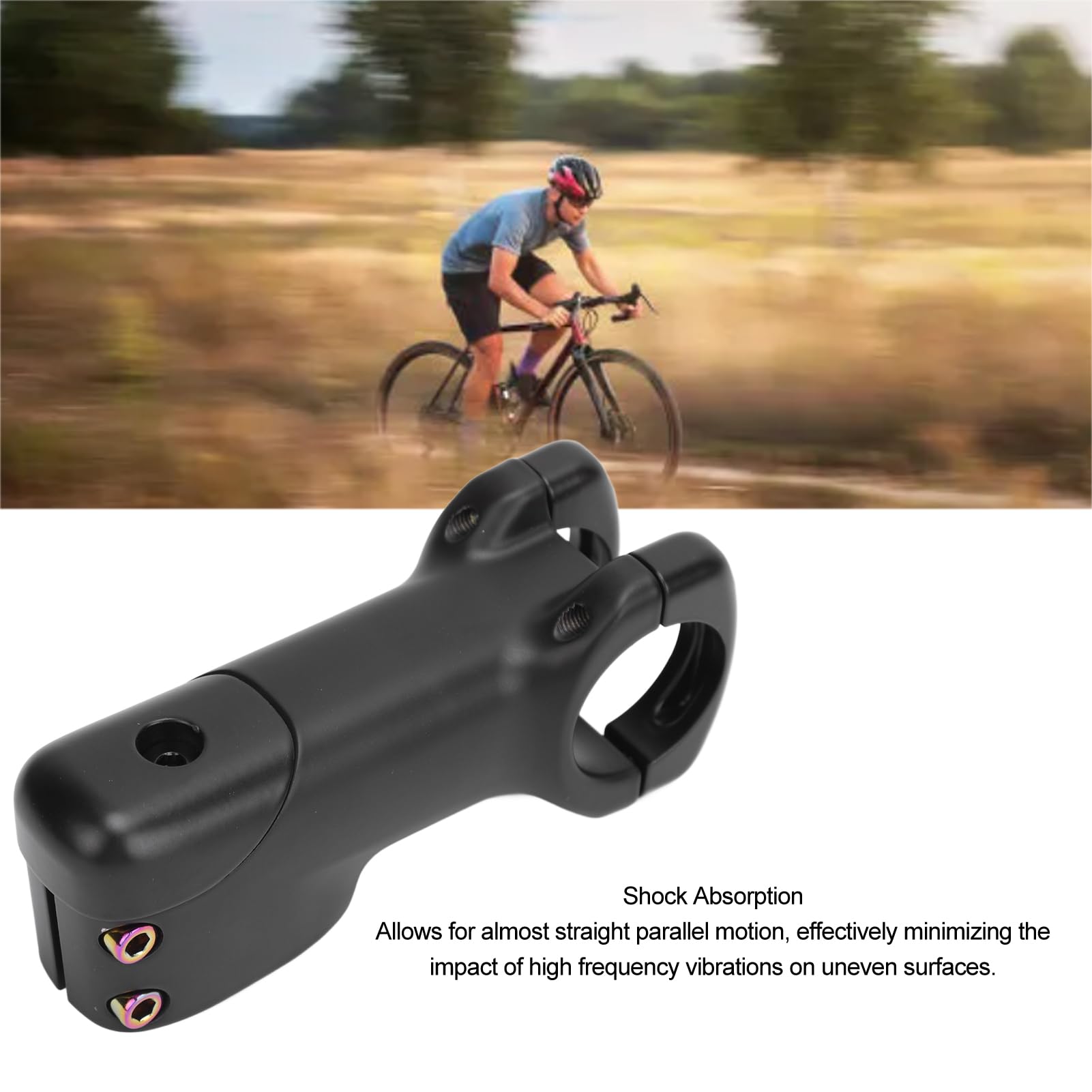 Wspornik Rowerowy Amortyzacja Kierownica Rowerowa ze Stopu Aluminium Przedłużka Wspornika Riser do Roweru Szosowego Rower Górski