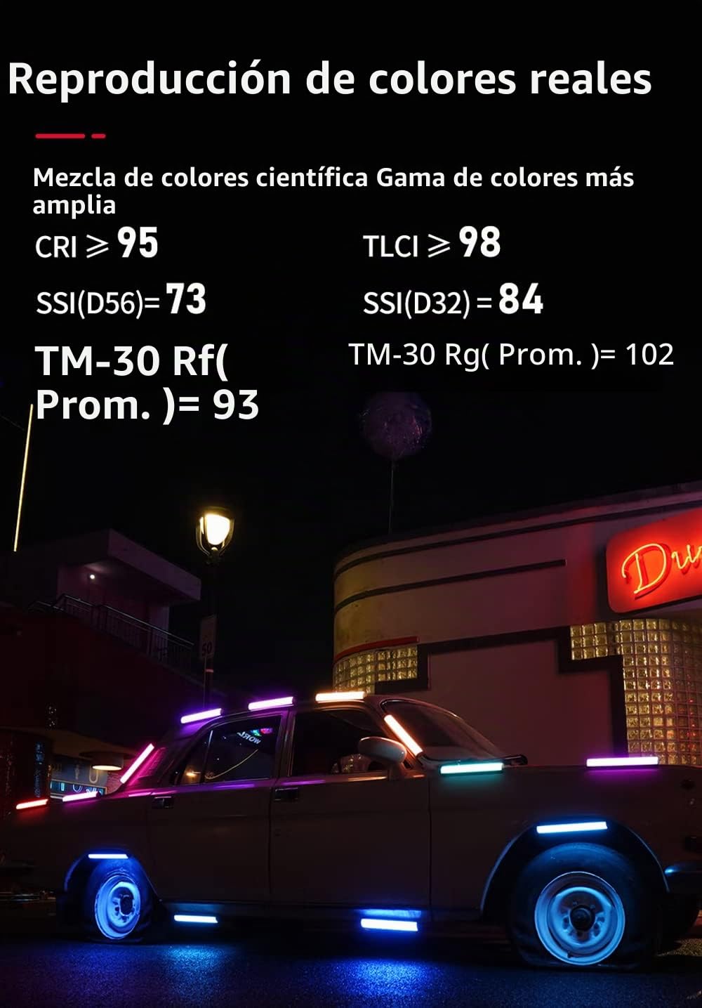 [Primera Luz de Píxeles] Aputure MT Pro - Mini Tubo de Luz con Salida a Todo Color, 2,000-10,000K Barra de Luz con 36 RGB-WW Pixels LEDs, Soporte DMX, Efectos y Controles para Fotografía y Videografía