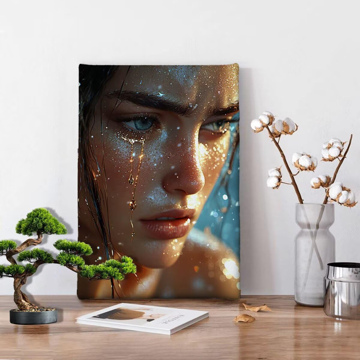 Diamond Painting XXL 70 x 90 cm, zestaw do majsterkowania dla dorosłych, 5D "zrób to sam", obraz diamentowy dla dzieci, dekoracja pokoju, Halloween, Boże Narodzenie (kobiety), D-20