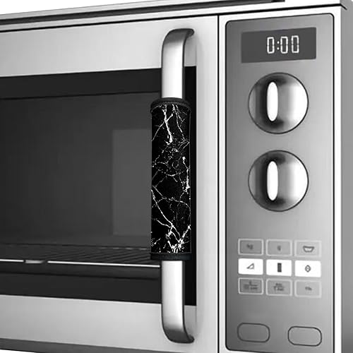 Vista 85 de Juego de 6 fundas protectoras para manijas de puerta de refrigerador con diseño de esqueleto divertido, guantes de cocina para nevera, microondas