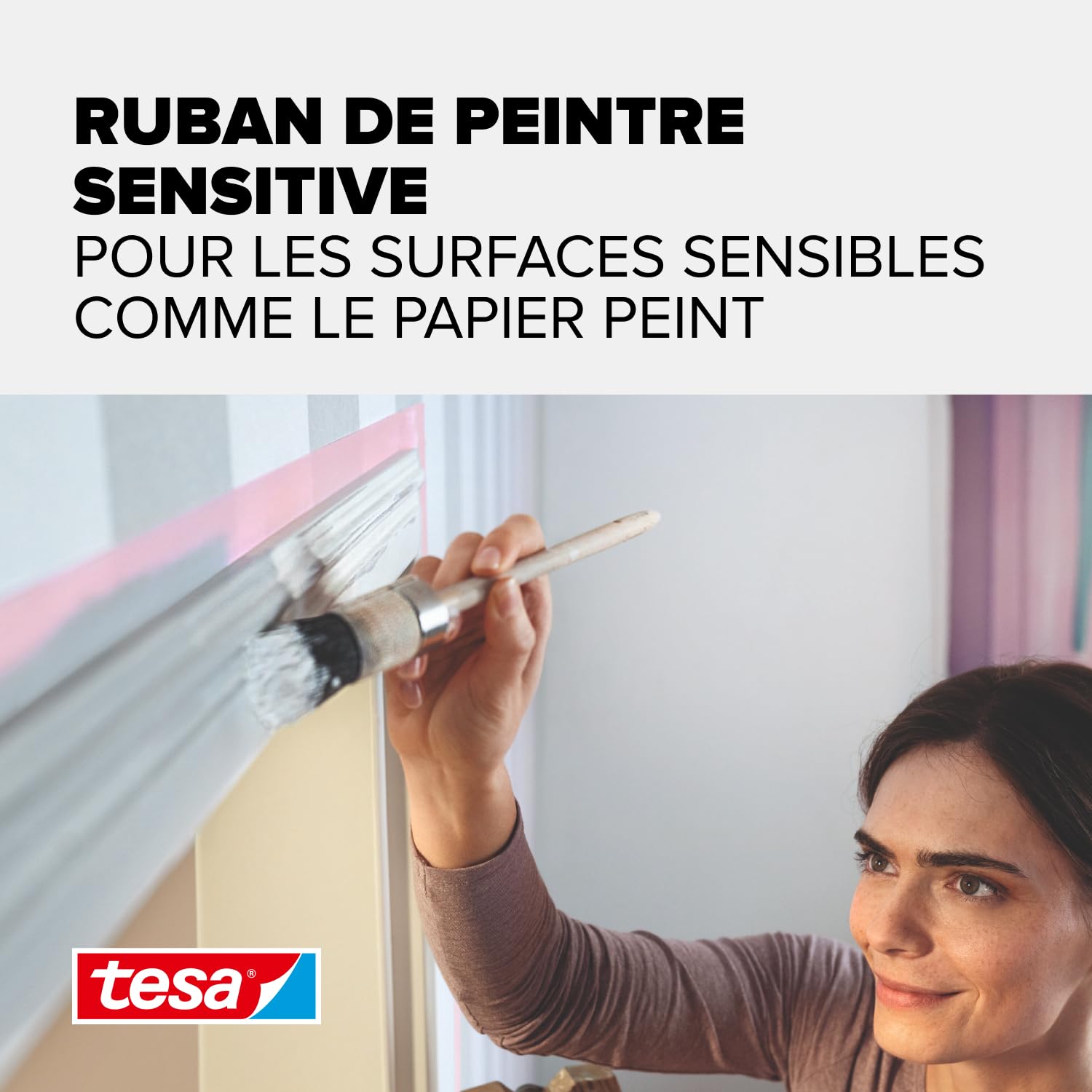 Ruban de masquage lignes courbes Diall 25 m x 25 mm - 1 rouleau