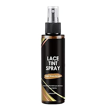 Grospe Lace Tint Spray for Closures, Light Warm Brown - Perfect for DIY beauty and hairstylists, Easy to Use, Best for fair skin tones with yellow undertones, 100ml