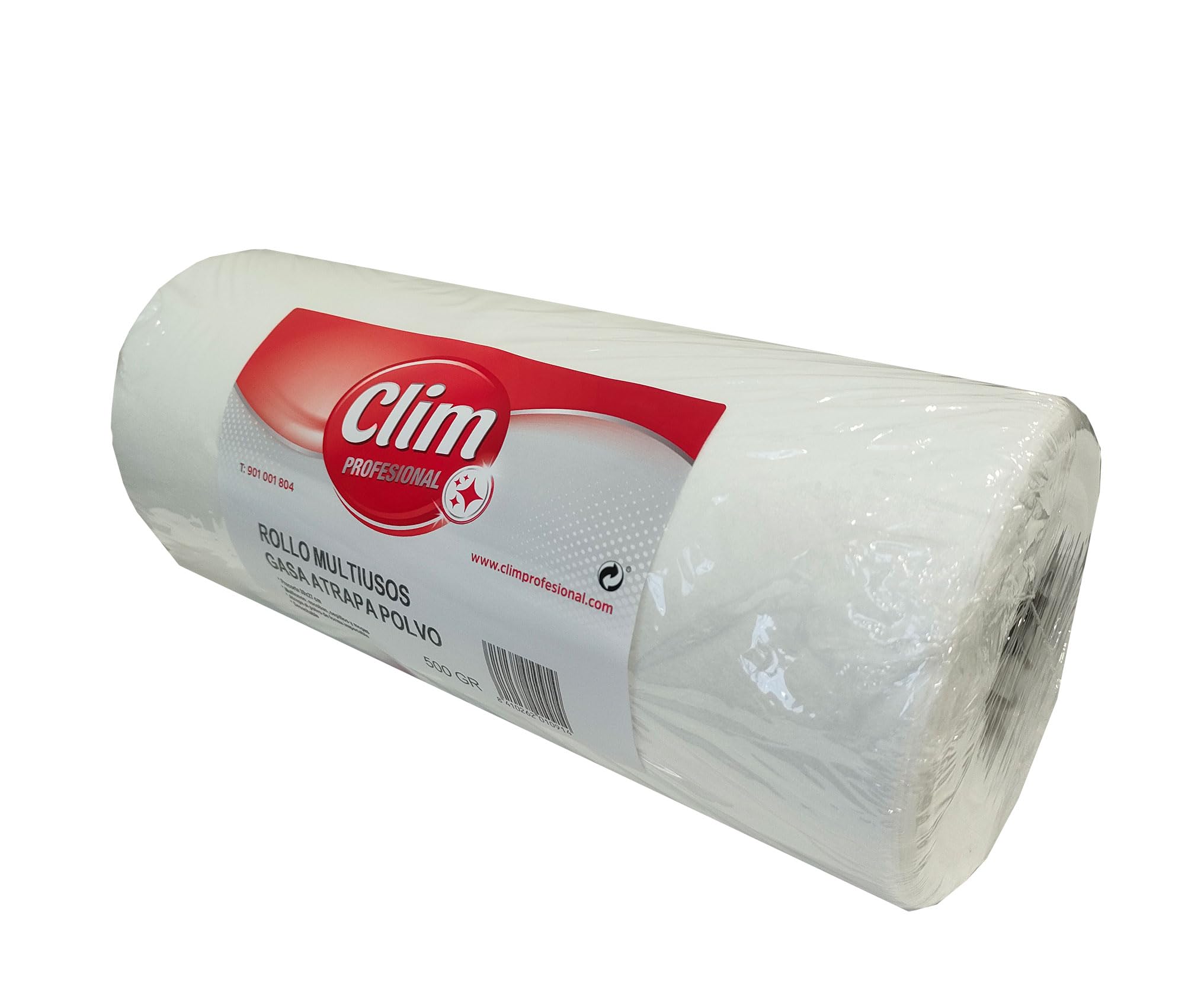 Clim Profesional - Rollo Multiusos de Gasa Para Cubrir Cepillos o Mopas con Alto Poder Atrapa Polvo | Rollo 37 Metros con Precorte 39x27 cm