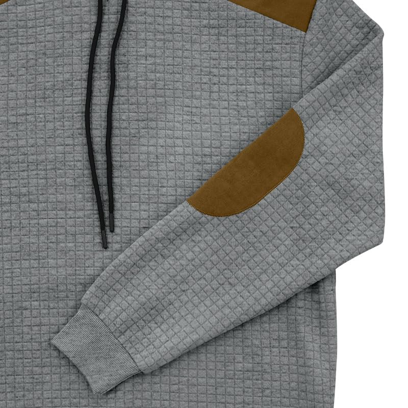 Hoodies for Men Plaid Sweatshirts Long Sleeve Pullover Hoodie Casual Workout Shirt Loose Fit Graphic Vintage Top Trendy4