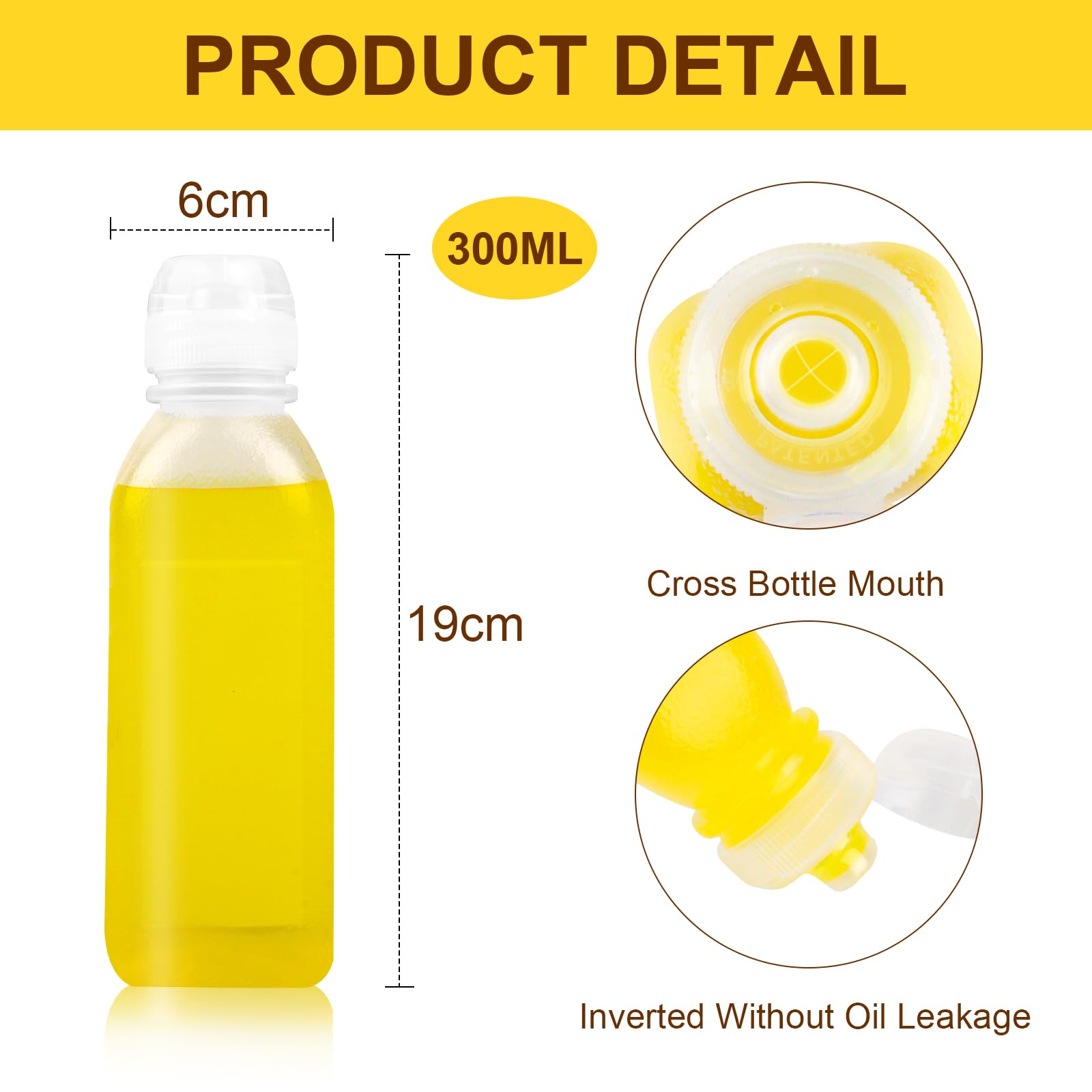 2 Bottiglie Squeeze Da 250ml Per Salse - Olio, Ketchup, Mayo, Trasparenti E Antiperdita - Foto 4