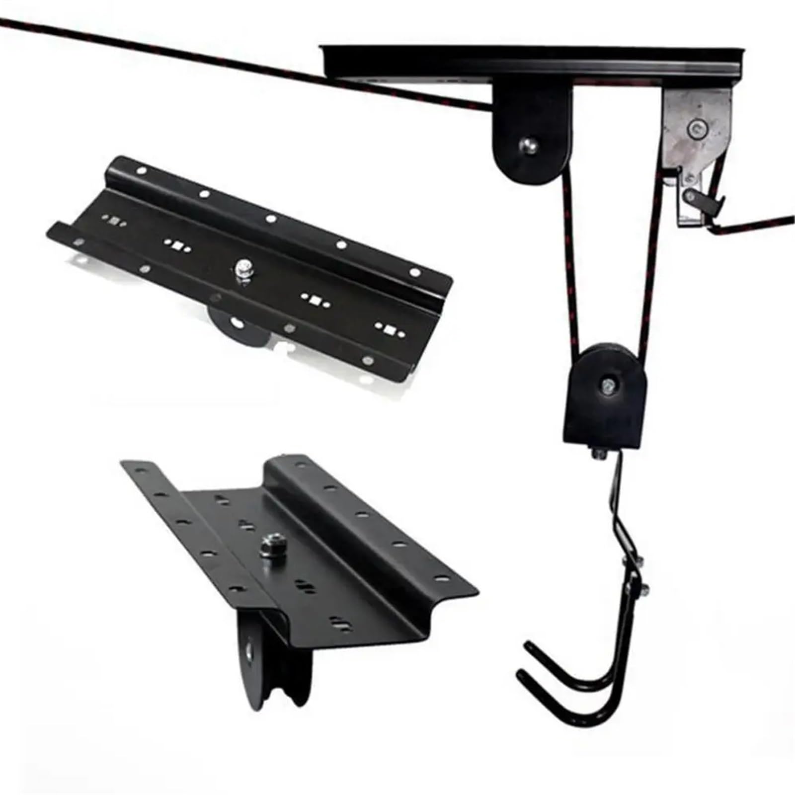 Kajak-deckenlift Universal Deckenmontage Hebezeug Lagerung Garage Kleiderbügel Lift for bis zu 60kg Praktisches Fahrradzubehör Garagen-lagerlift