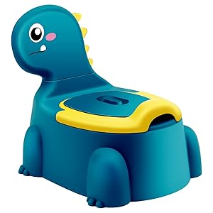 Vasino Per Bambini Bambino Bimbi Vasetto Water WC Portatile Bambina Bimbo Dinosauri Gabinetto Pipi Vasini Sedile con Coperchio Vater Viaggio Baby Bambine Toilette Poltroncina Piccolo Sedia Bimba Blu
