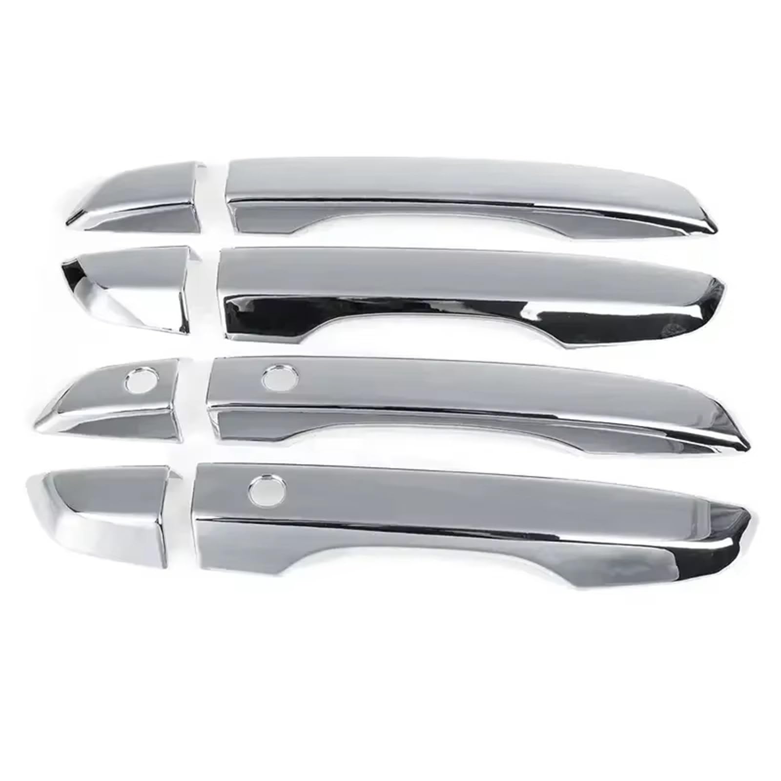 Kedfbts One Color Handle Trim Shell Compatible With Civic For 10Th For Gen 2016 2017 2018 2019 2020 2021 Car Exterior Door Handle Moulding Cover Trim With/Keyless Entry Decor(Silver Smarts)