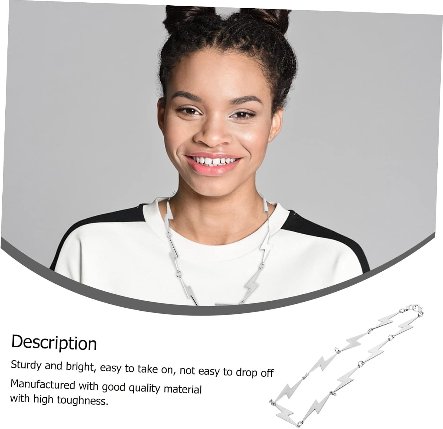 Veemoon 1pc Creative Clavicle Chain Unique Neck Jewelry for Stylish Daily Wear Versatile Accessory for All Outfits High Toughness Necklace