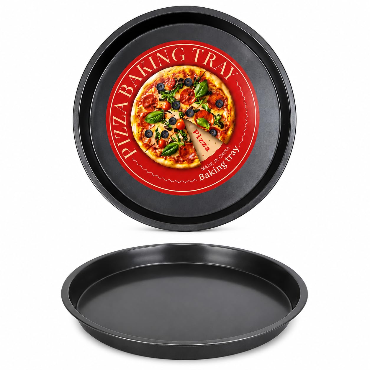 CURATED CART Pizza Pan for Oven and Microwave - 9 Inch Nonstick Carbon Steel Pizza Tray Set (1 Pcs), Dishwasher Safe, Perfect for Baking Pizza, Pizza Bread, OTG Oven, Microwave, and Pizza Maker Use-image-17