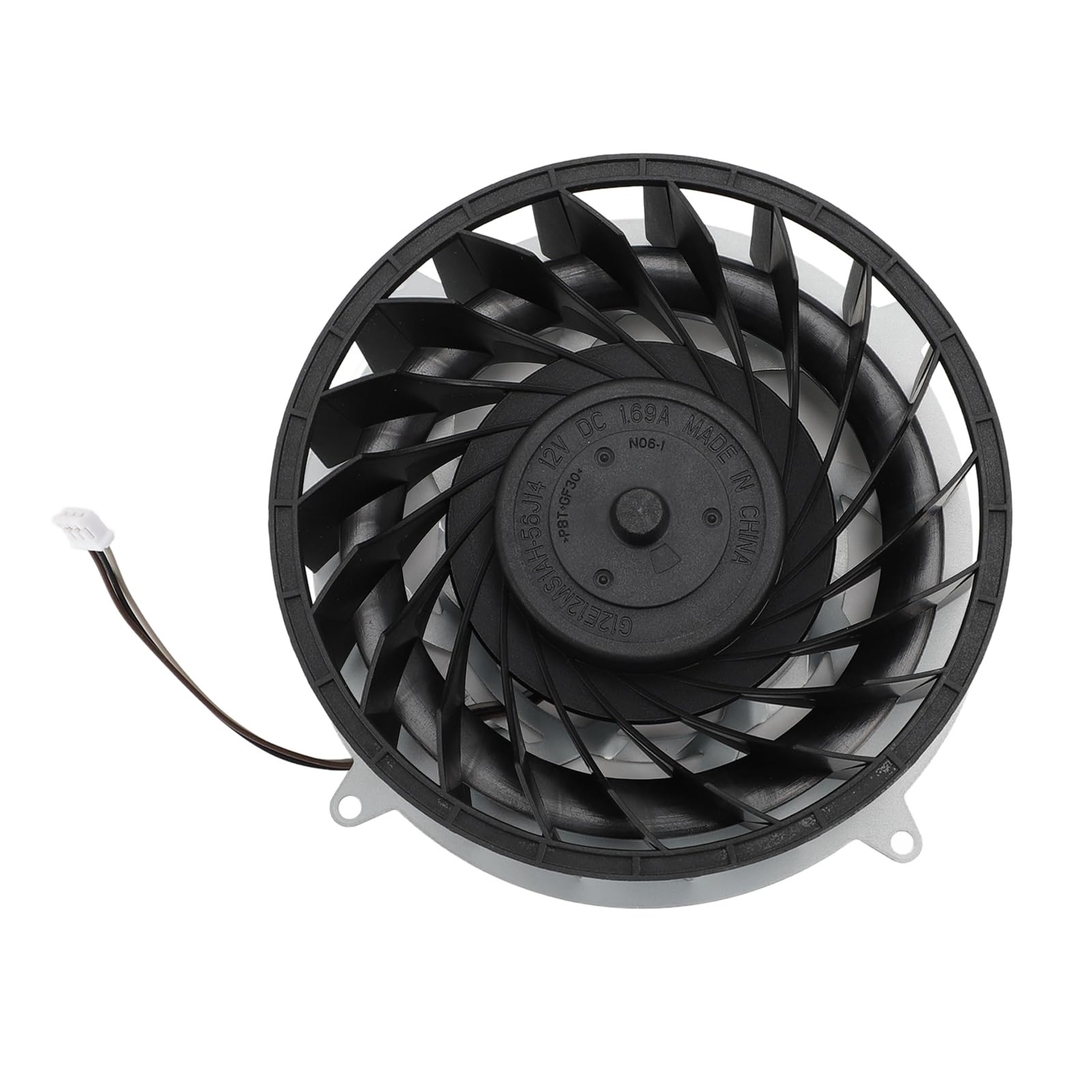 Lylithuif Ventola di raffreddamento interna per console Slim 19 pale 11541GS 12M WB 01 Ventola di raffreddamento di ricambio DC12V 1,69A Connettore a 3 pin per console di gioco