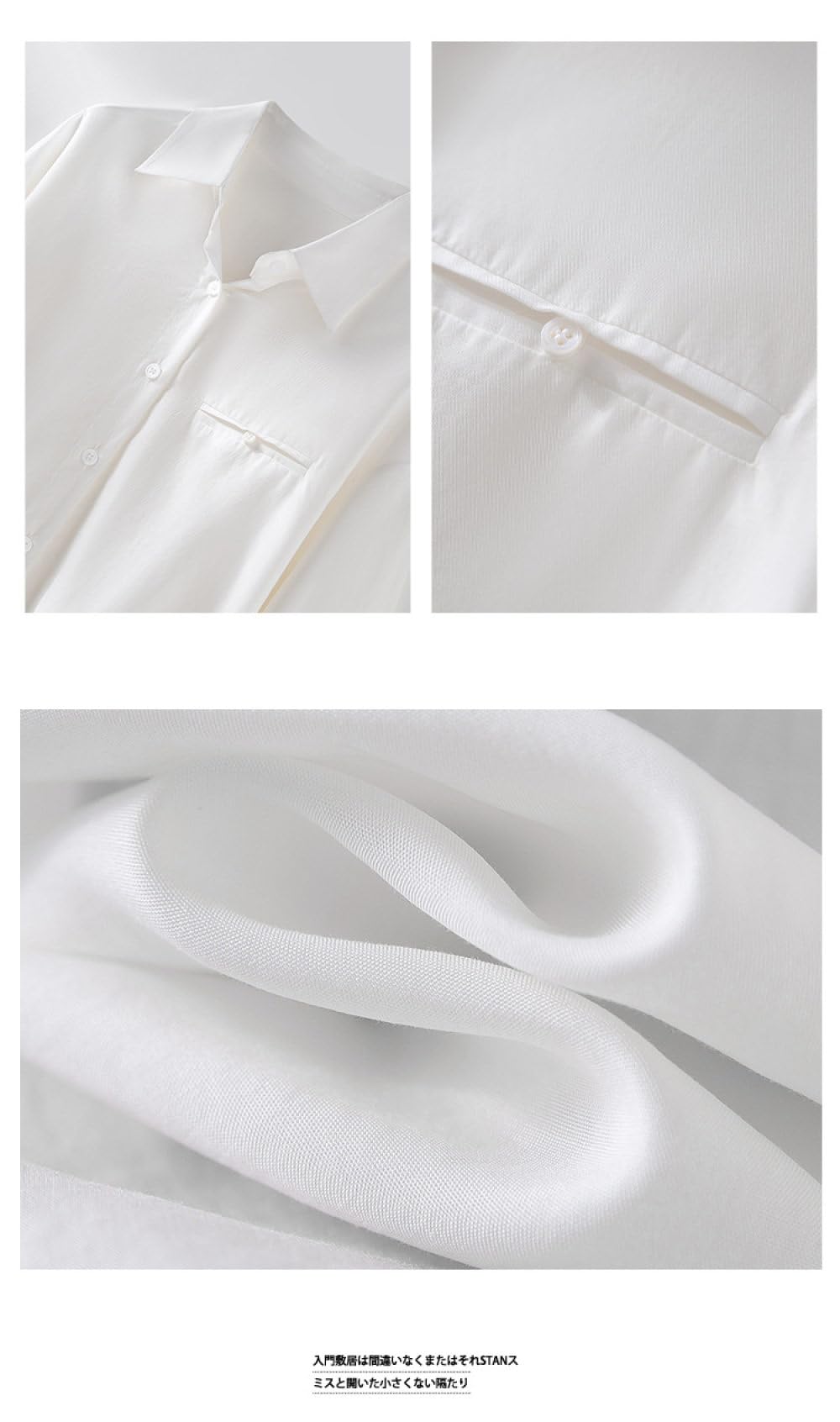 Damen Langarmbluse Aus Tencel Mit Knopfleiste,Mikrotransparent,Weiß,Einfarbig,Klassisches Revers,Fake Pocket Cardigan,Jacken,Lässige T Shirt Oberteile Für Die Arbeit Und Das Büro