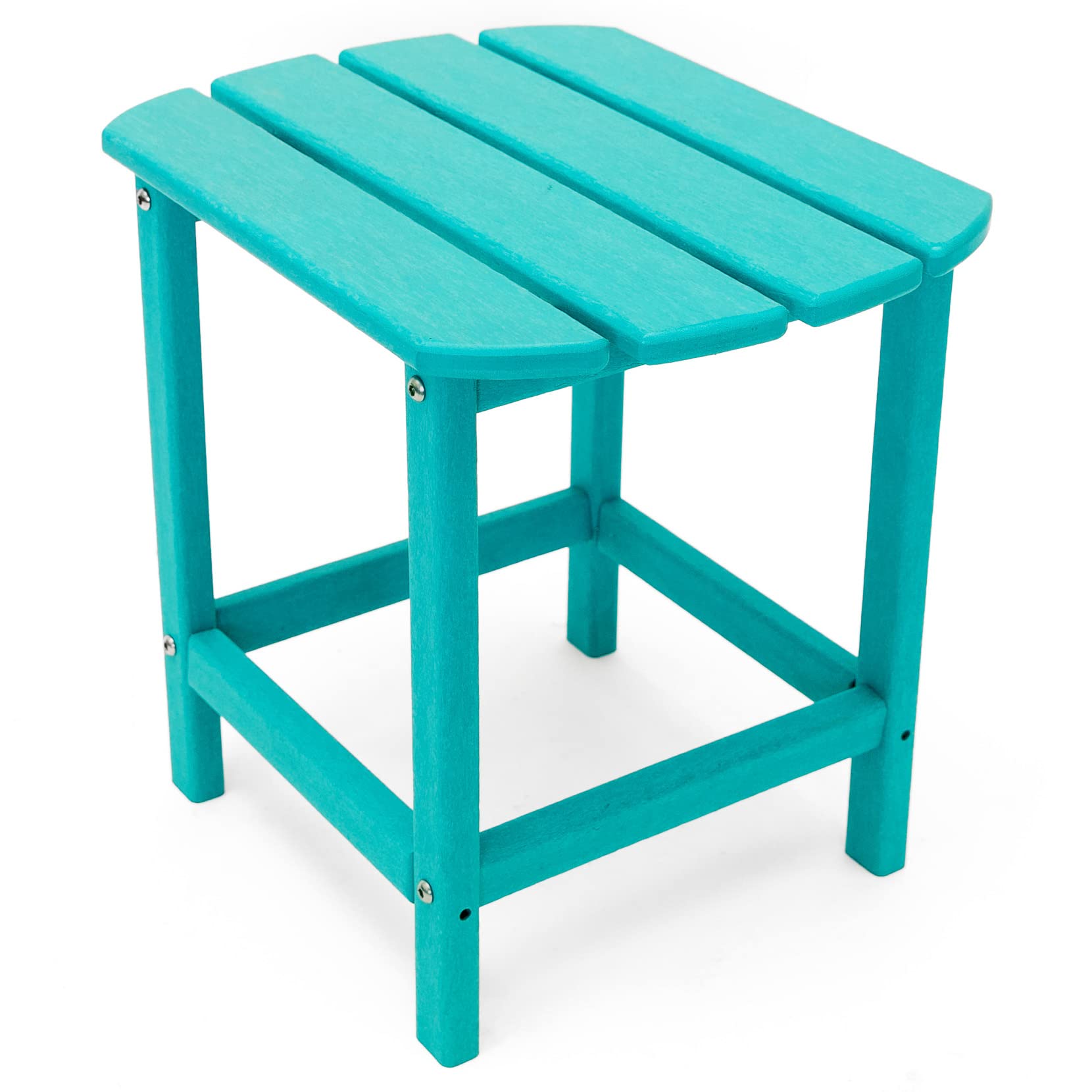 LuXeo LUX-1520-ABL-ST Corona Recycled Plastic Side Table, Aruba Blue