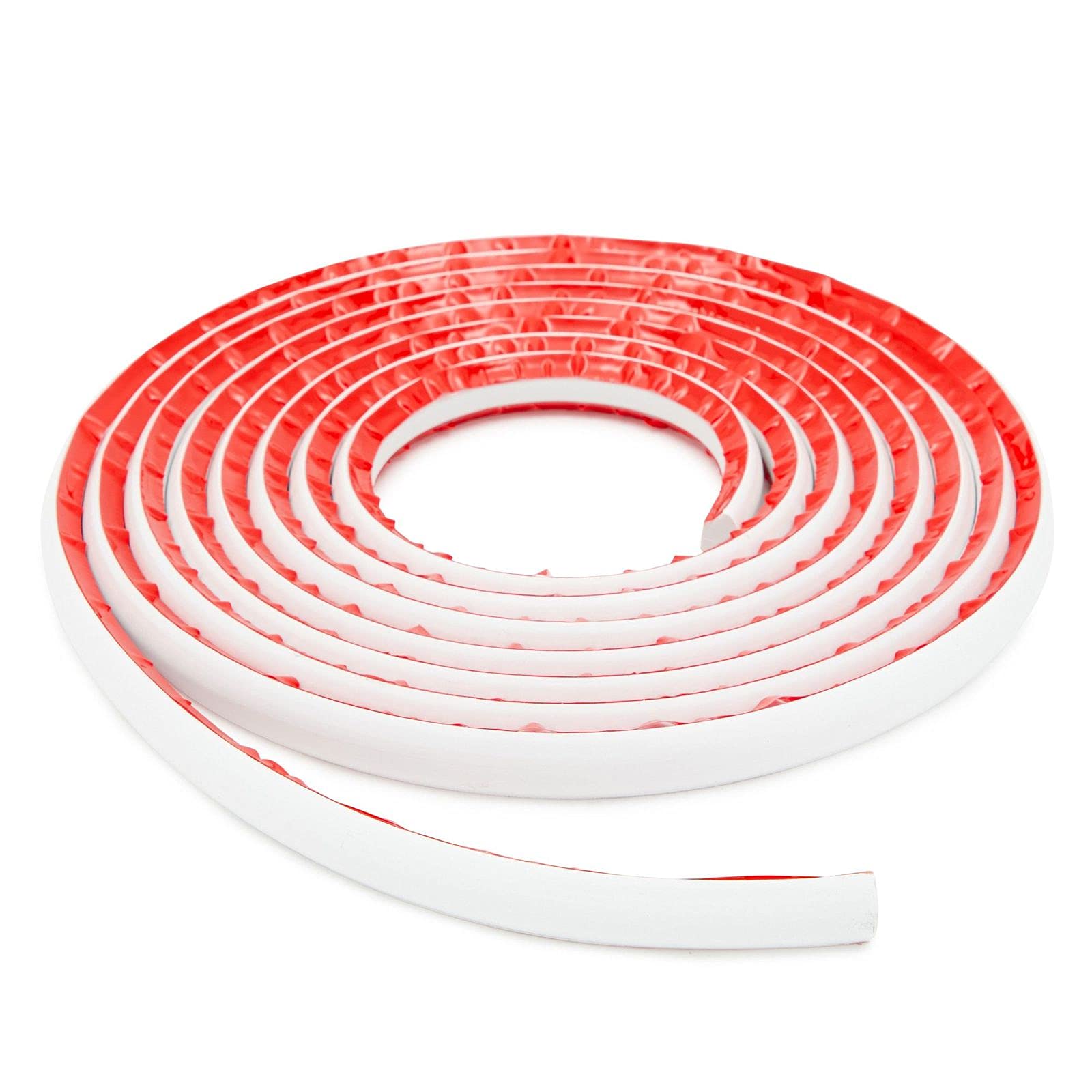 Stockroom Plus Flexible Quarter Round Trim for Wall Edges, Countertops, 1.3 cm Thick, White, 2 cm x 5 Metres