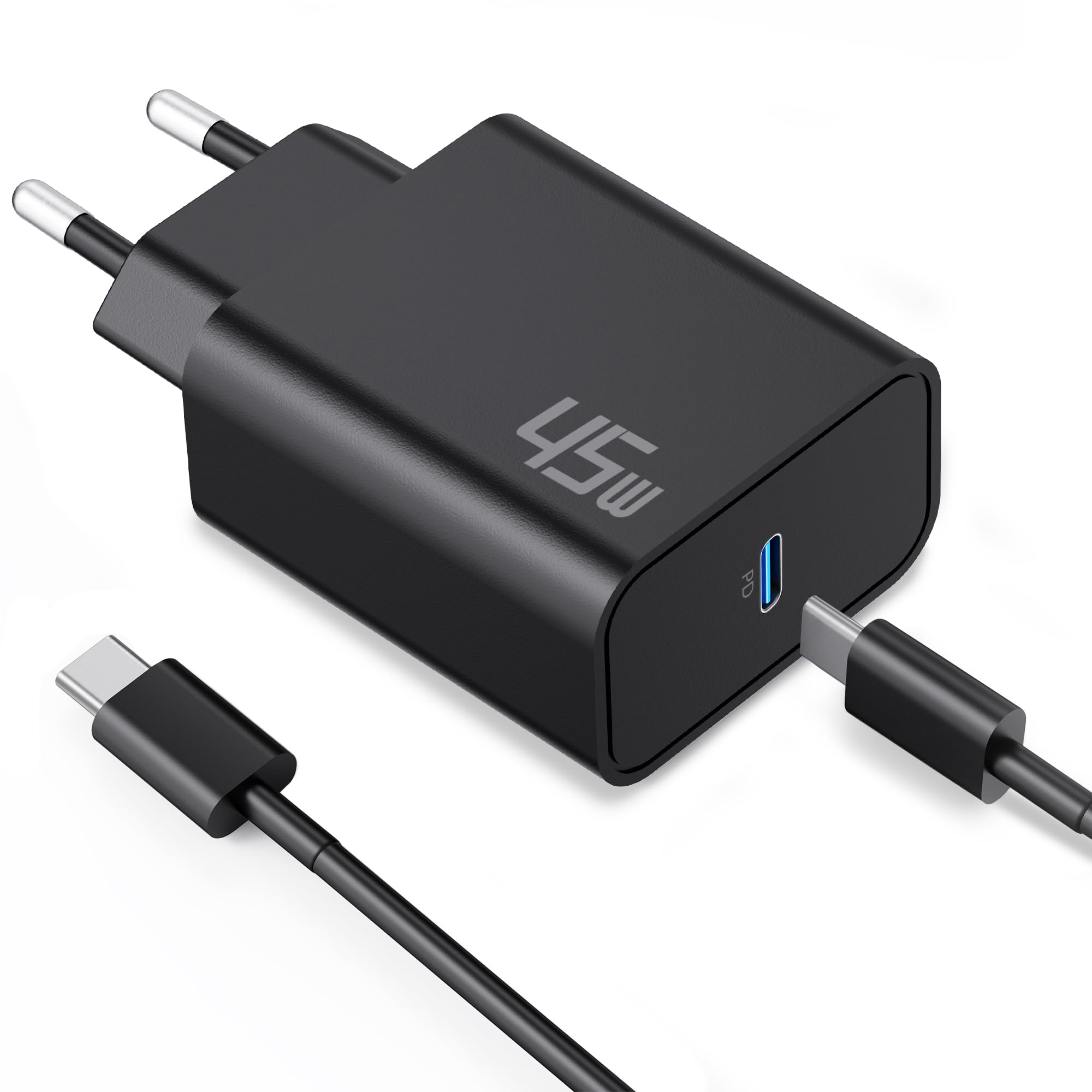 45W USB C Schnelladegerät Ladekabel für Samsung Galaxy S26 S25 Ultra S24 S23 S22 S21 FE 5G Edge A56, Note 20 10, Tab S10 S9 S8, Handys Ladegerät Super Fast Charger Netzteil + 2M Typ C Schnellladekabel