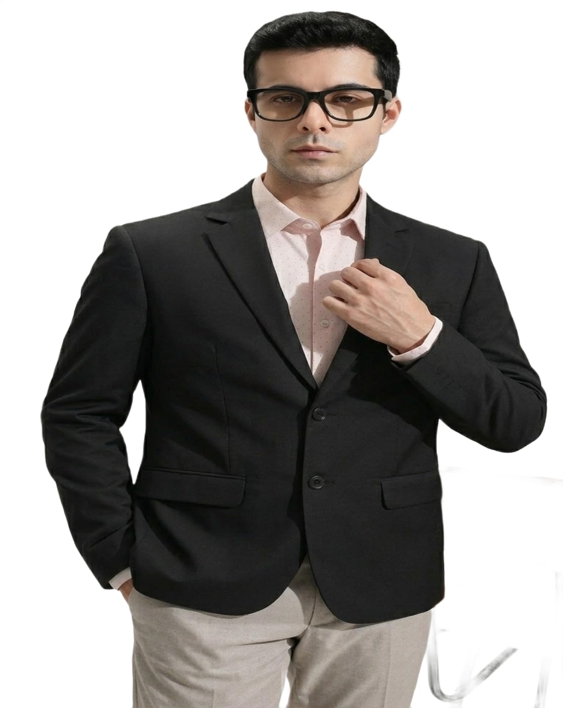 the classic togs Men's Formal Blazer | Fully Lined | Slim Fit | Professional Jacket | Premium Business Formal Suit | Office | Wedding | All Purpose Black-picture-32