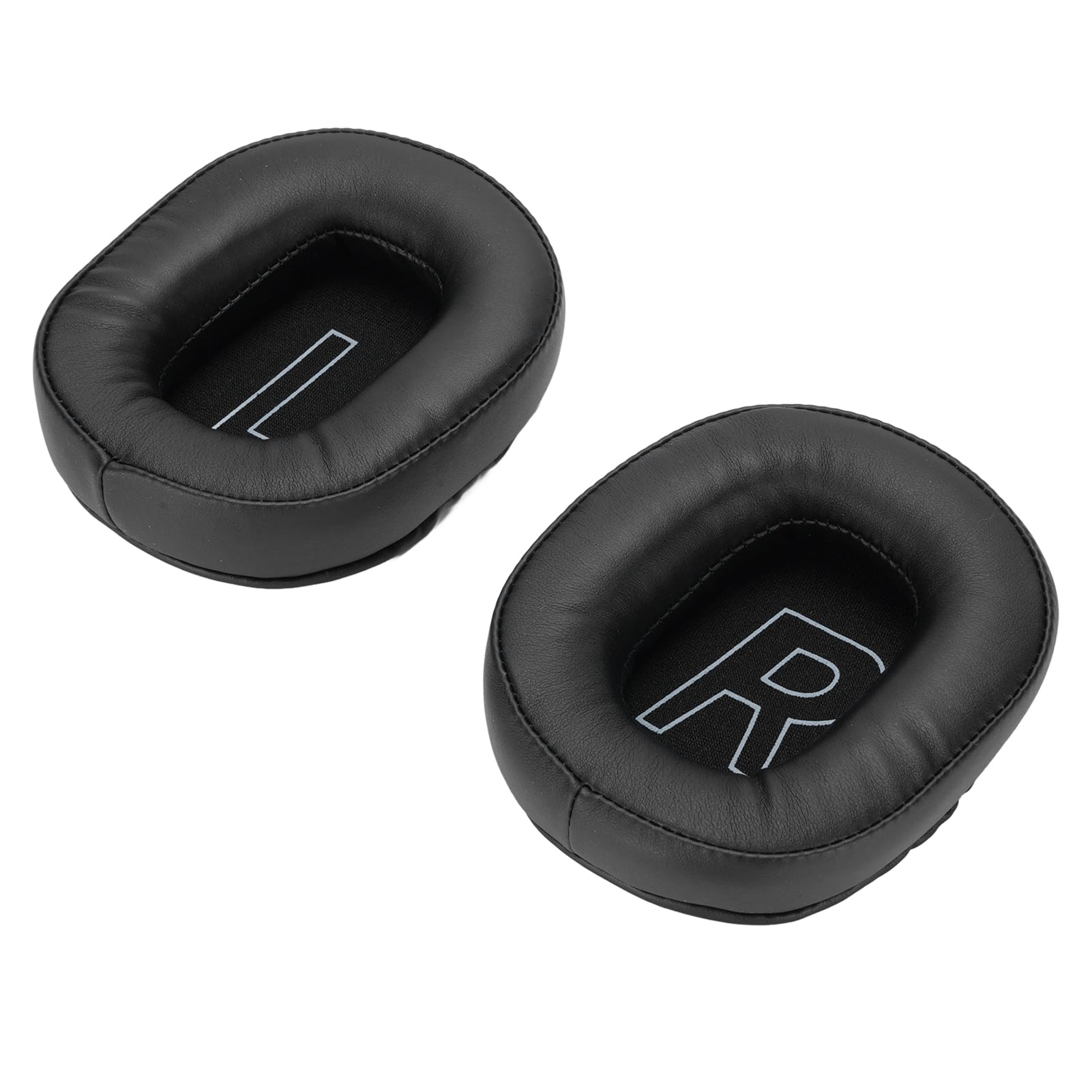 Ejoyous Cuscinetti Auricolari di Ricambio, Cuscinetti Auricolari in Memory Foam in Pelle Proteica, 2 Paia di Morbidi Spessi e Isolanti Acustici per Cuffie da Gioco HECATE (BLACK)