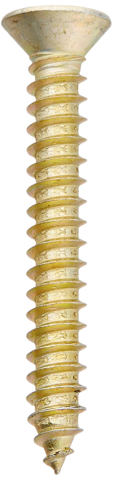 Steel Sheet Metal Screw, Zinc Plated Finish, 82 Degrees Flat Head, Phillips Drive, Type A, 7-16 Thread Size, 7/8\" Length (Pack Of 100