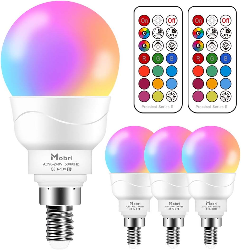 Small screw coloured light bulbs Outlet