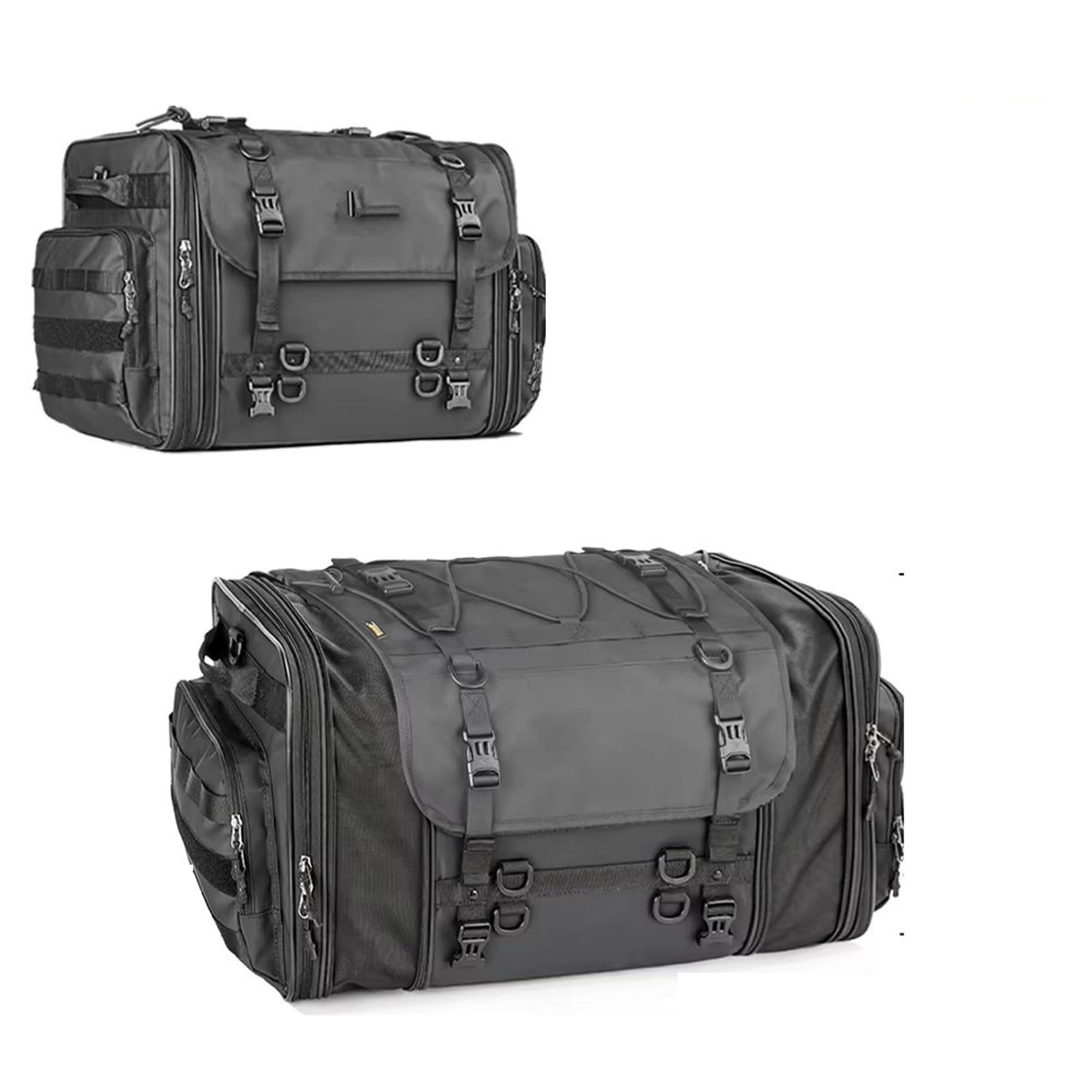 Moto Sacoche Selle Sac De Voyage Pour Siège Arrière Moto Étanche Extensible 19 À 80 L Compatible Avec La Plupart Des Motos